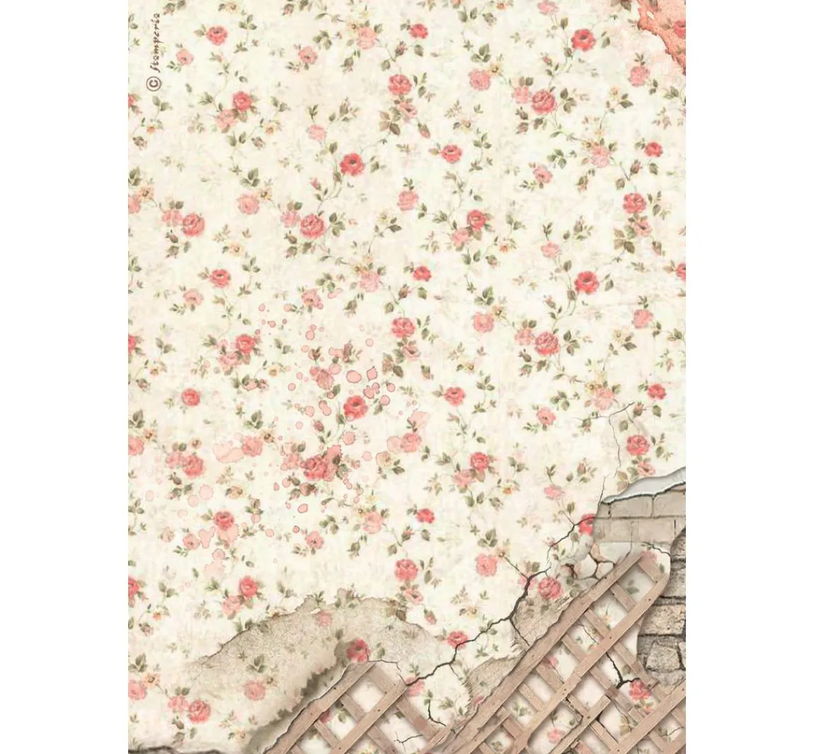 Outlet Stamperia Washi Pad "House of Roses"