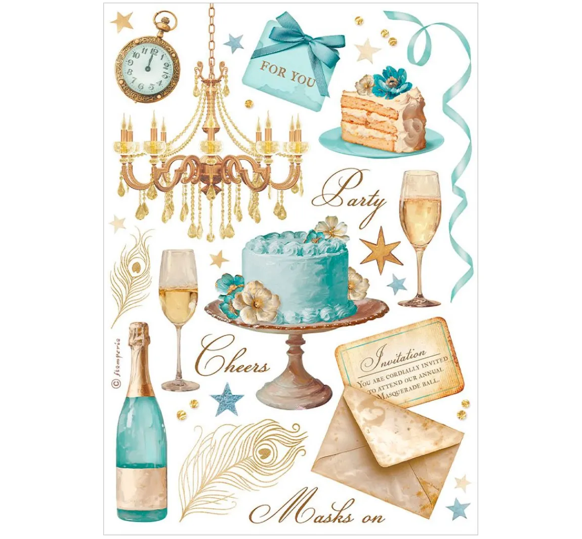 Outlet Stamperia Washi Pad "Masquerade"