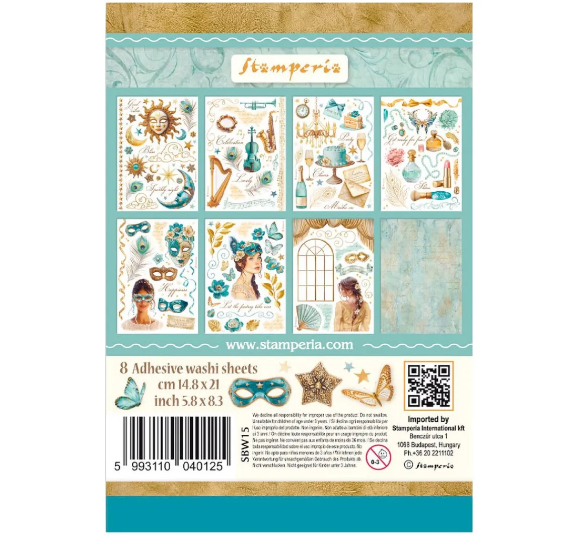 Outlet Stamperia Washi Pad "Masquerade"