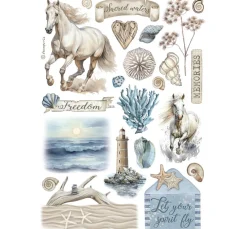 Clearance Stamperia Washi Pad "Silent Sea"