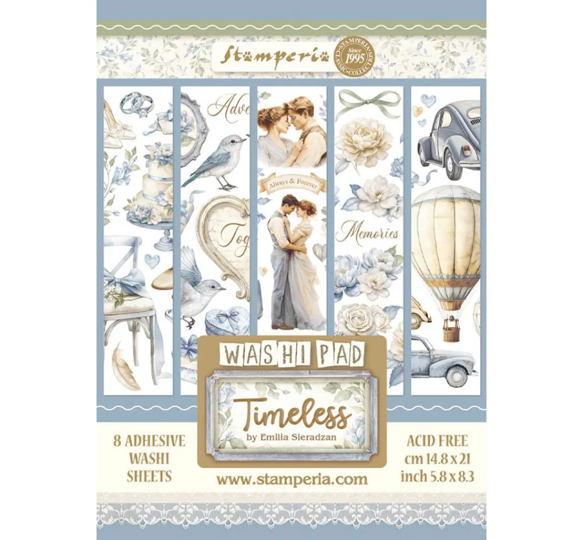 Clearance Stamperia Washi Pad "Timeless"