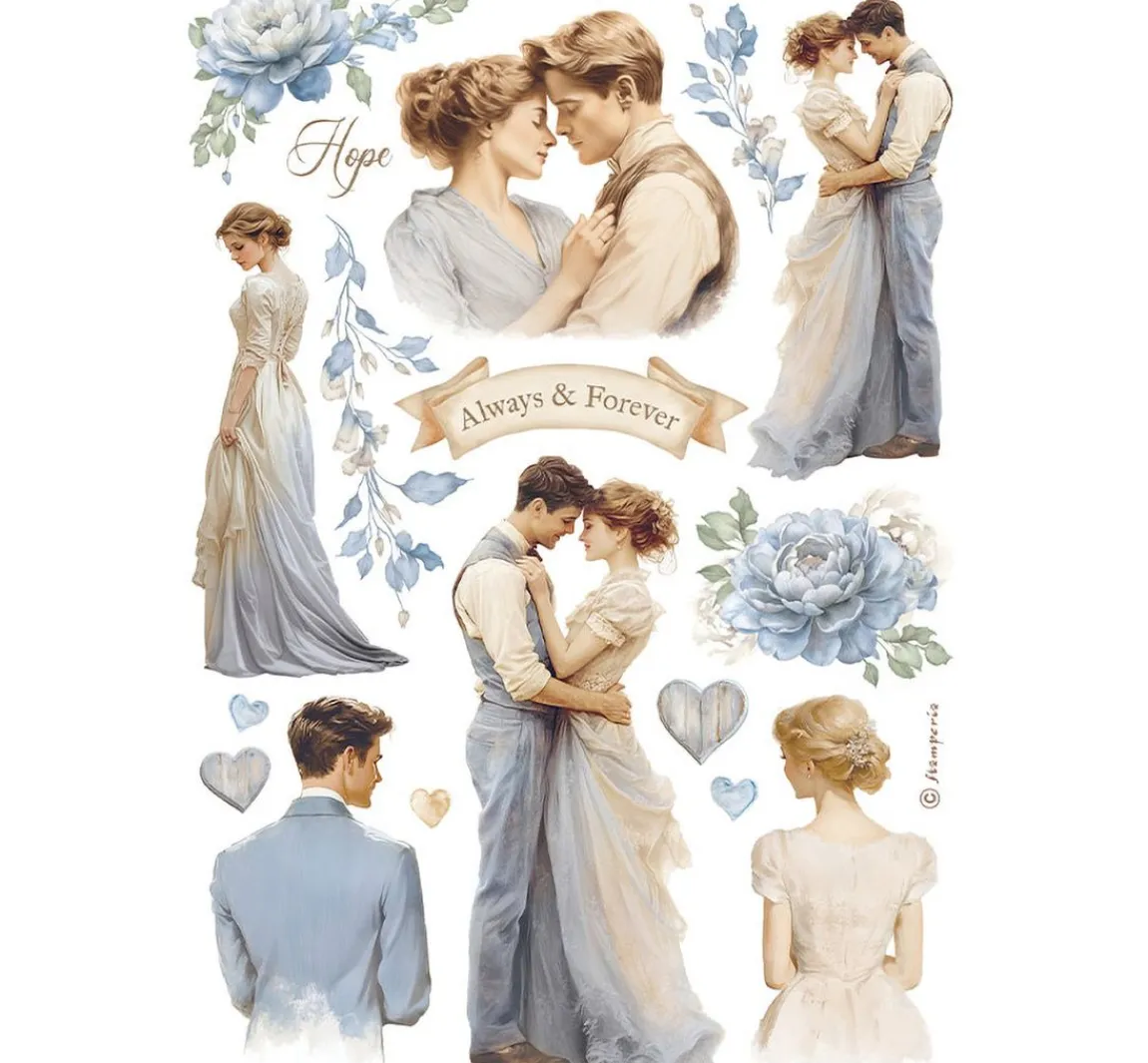 Clearance Stamperia Washi Pad "Timeless"