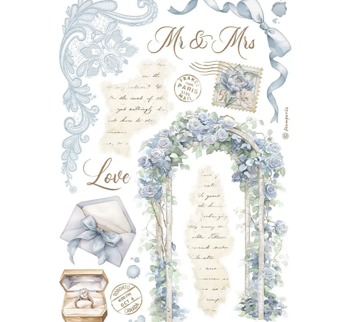 Clearance Stamperia Washi Pad "Timeless"