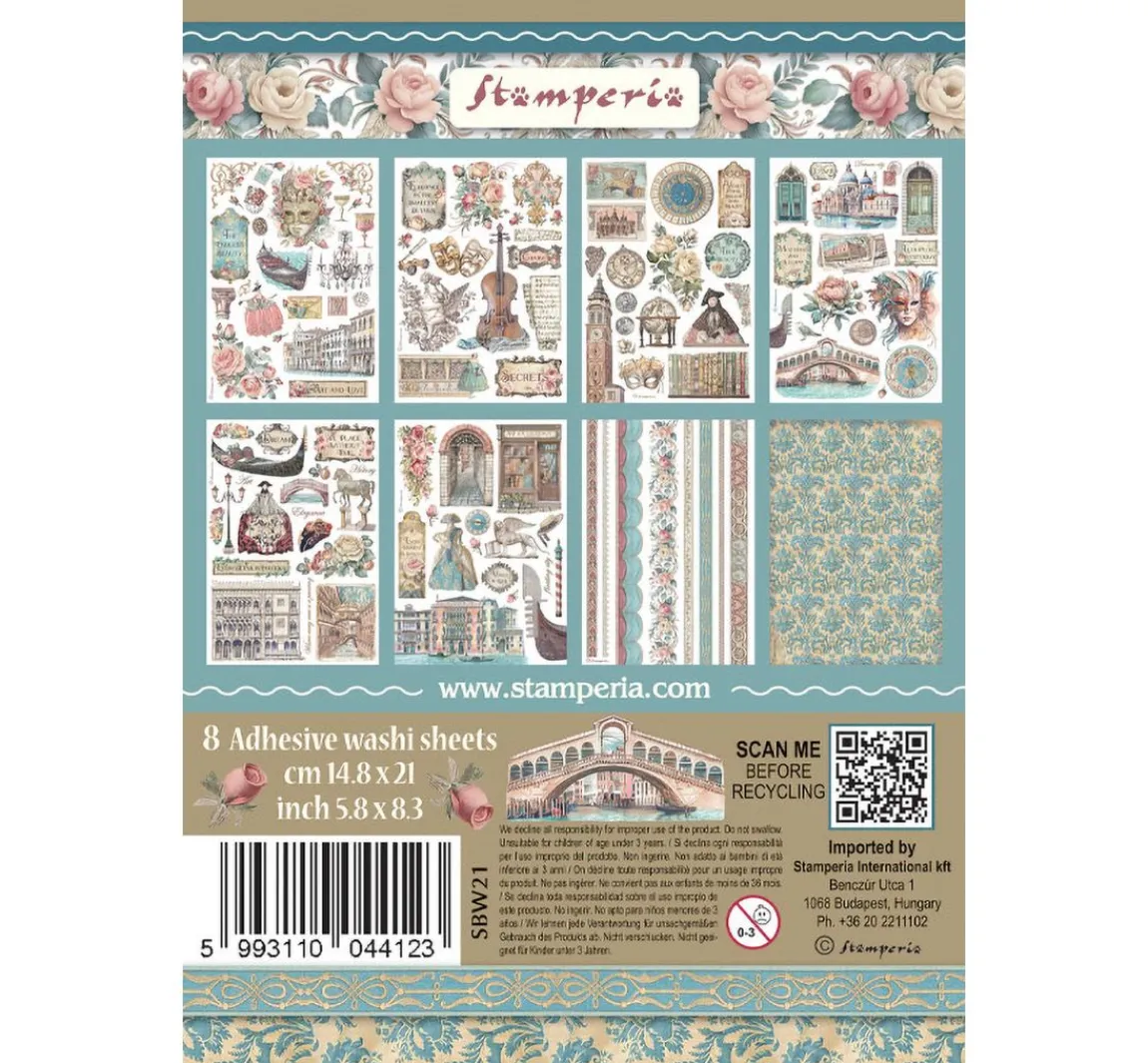 Hot Stamperia Washi Pad "Venice"