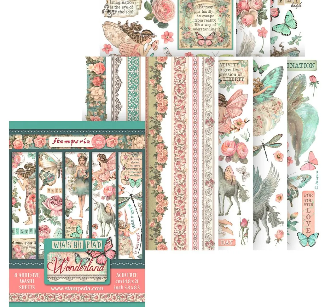 Stamperia Washi Pad "Wonderland"