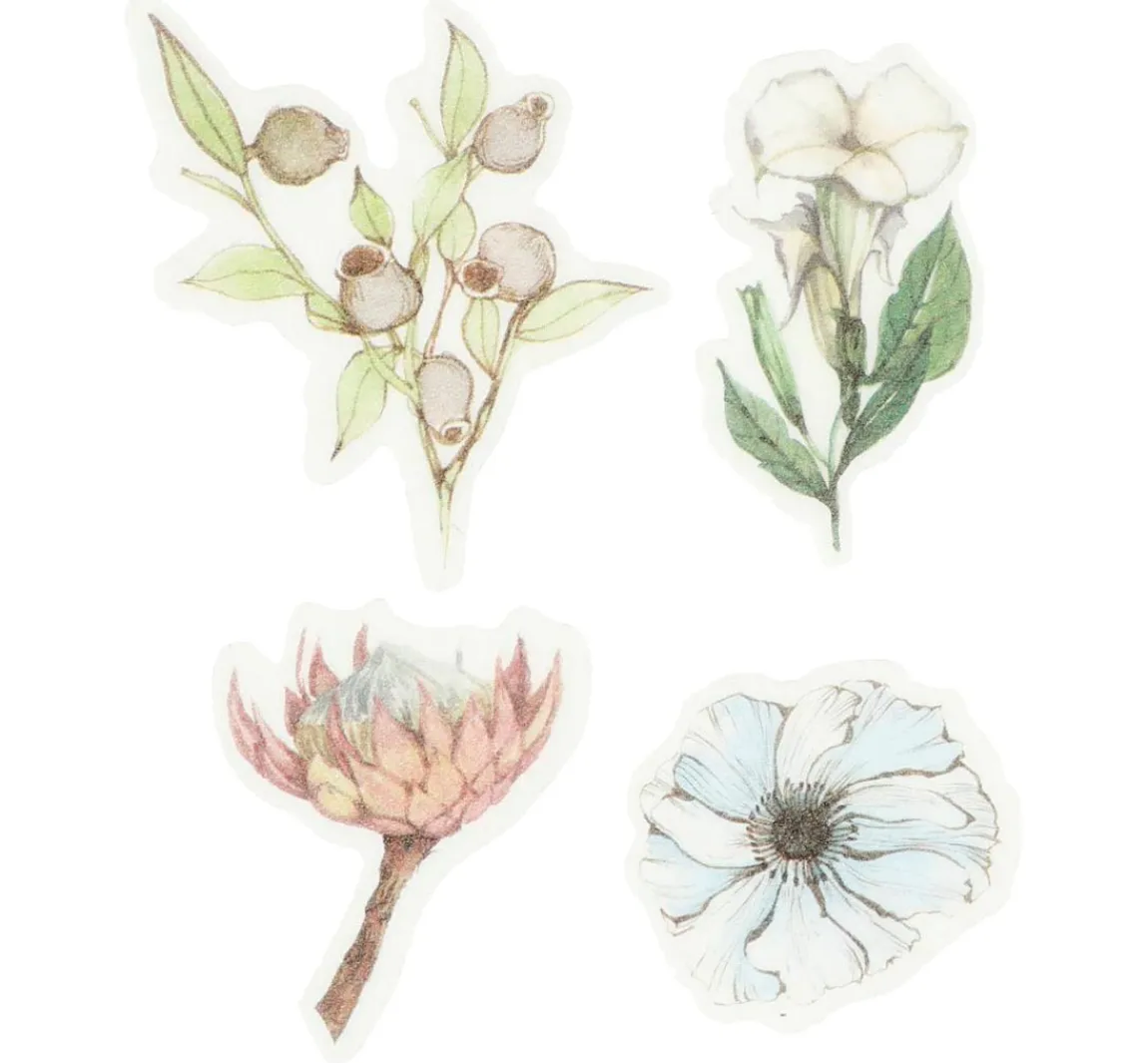 Outlet creativ company Washi Sticker "Blumen Pastell"