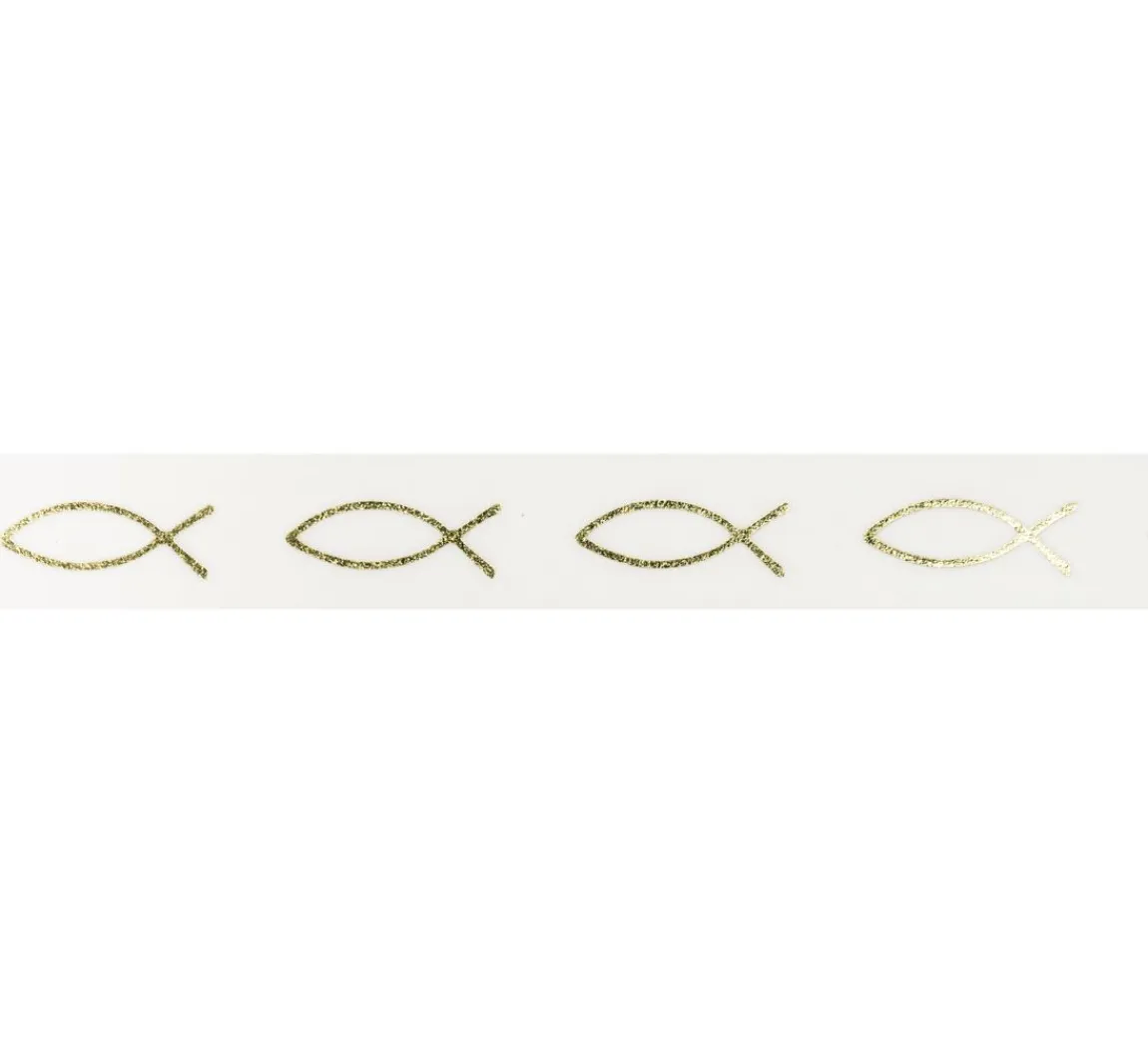 Outlet Rico Design Washi Tape "Fische Gold"