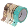 Online folia Washi Tape Set "Hot Foil", Türkis/Gold