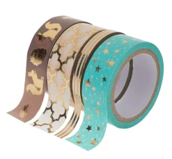 Online folia Washi Tape Set "Hot Foil", Türkis/Gold