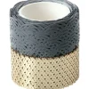 Best folia Washi-Dekor "Grau/Gold"