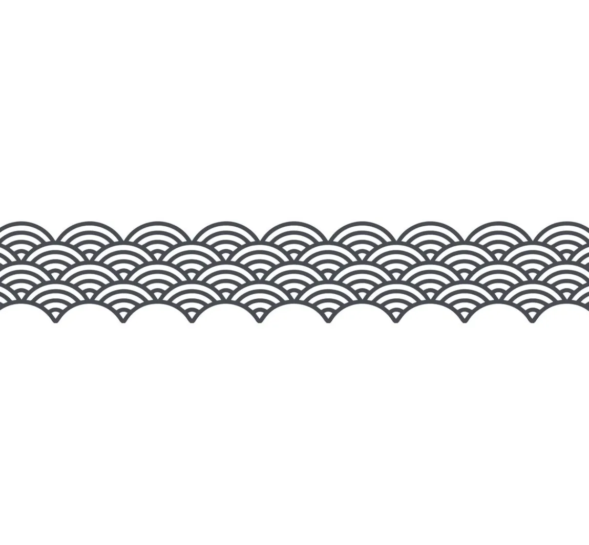 Best folia Washi-Dekor "Grau/Gold"