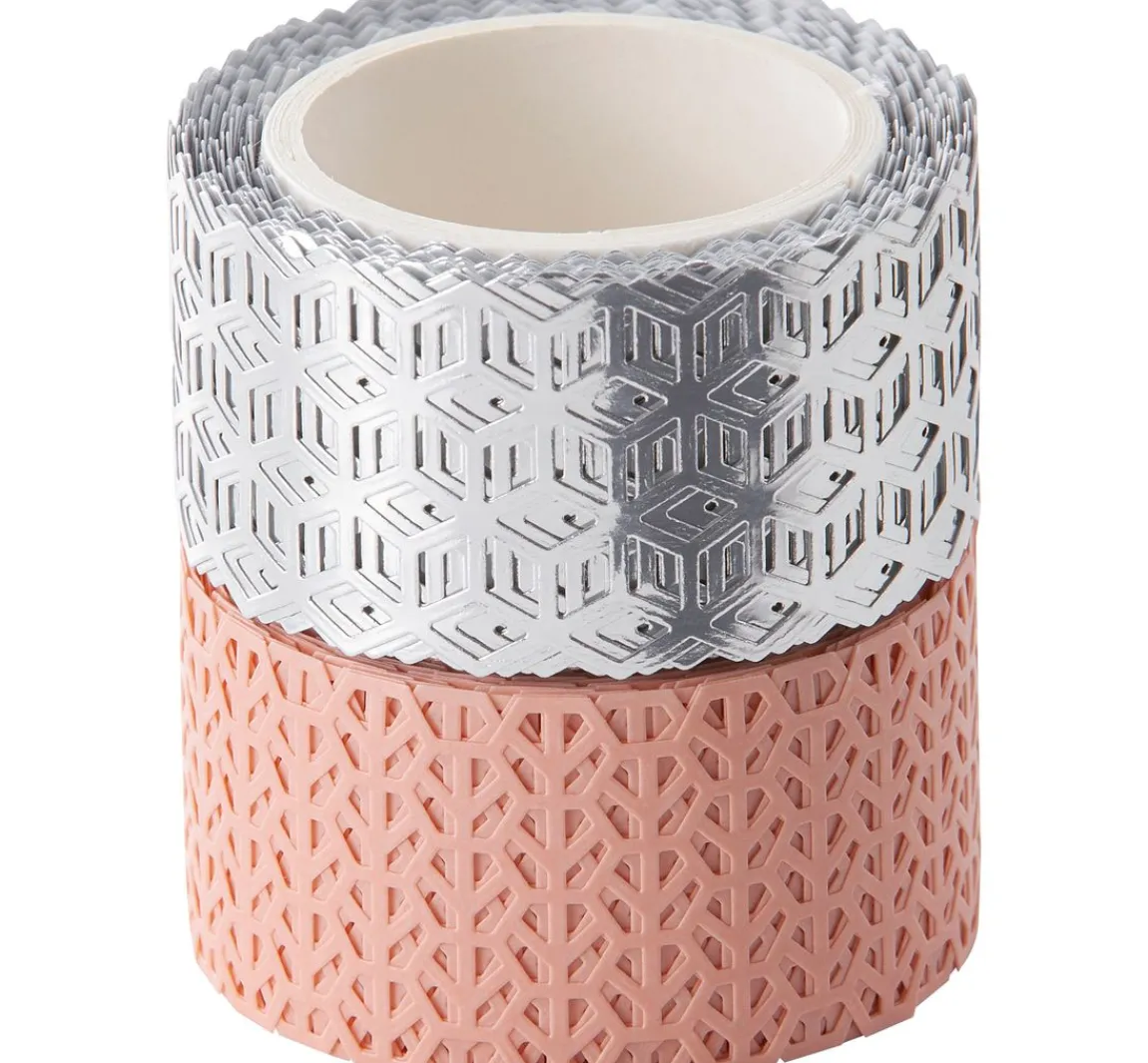 New folia Washi-Dekor "Rosé/Silber"