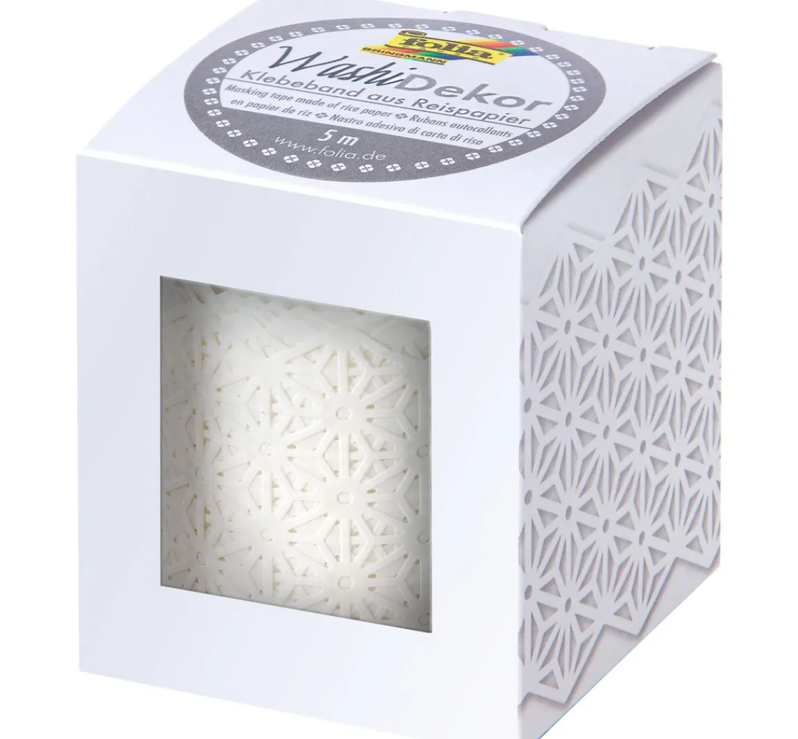 folia Washi-Dekor "Weiß"