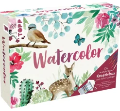 Online Topp Watercolor - Die wunderbare Kreativbox. Mit Anleitungsbuch und Material