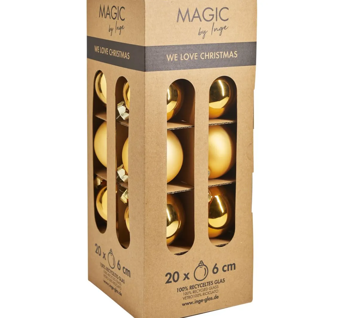 Discount Magic by Inge Weihnachtskugeln aus Glas, Ø 6cm