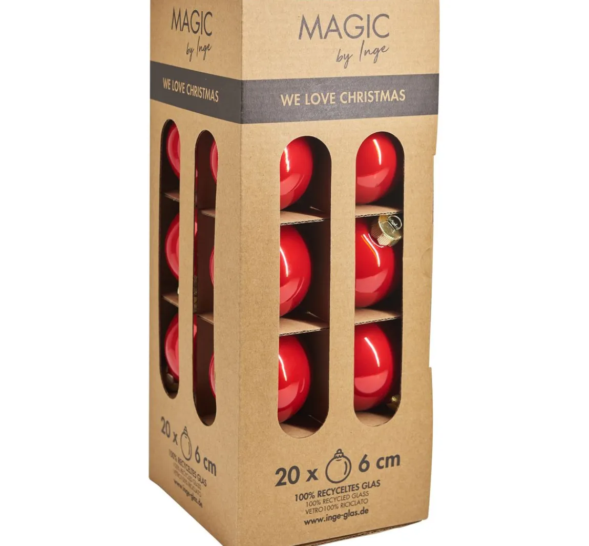 Discount Magic by Inge Weihnachtskugeln aus Glas, Ø 6cm