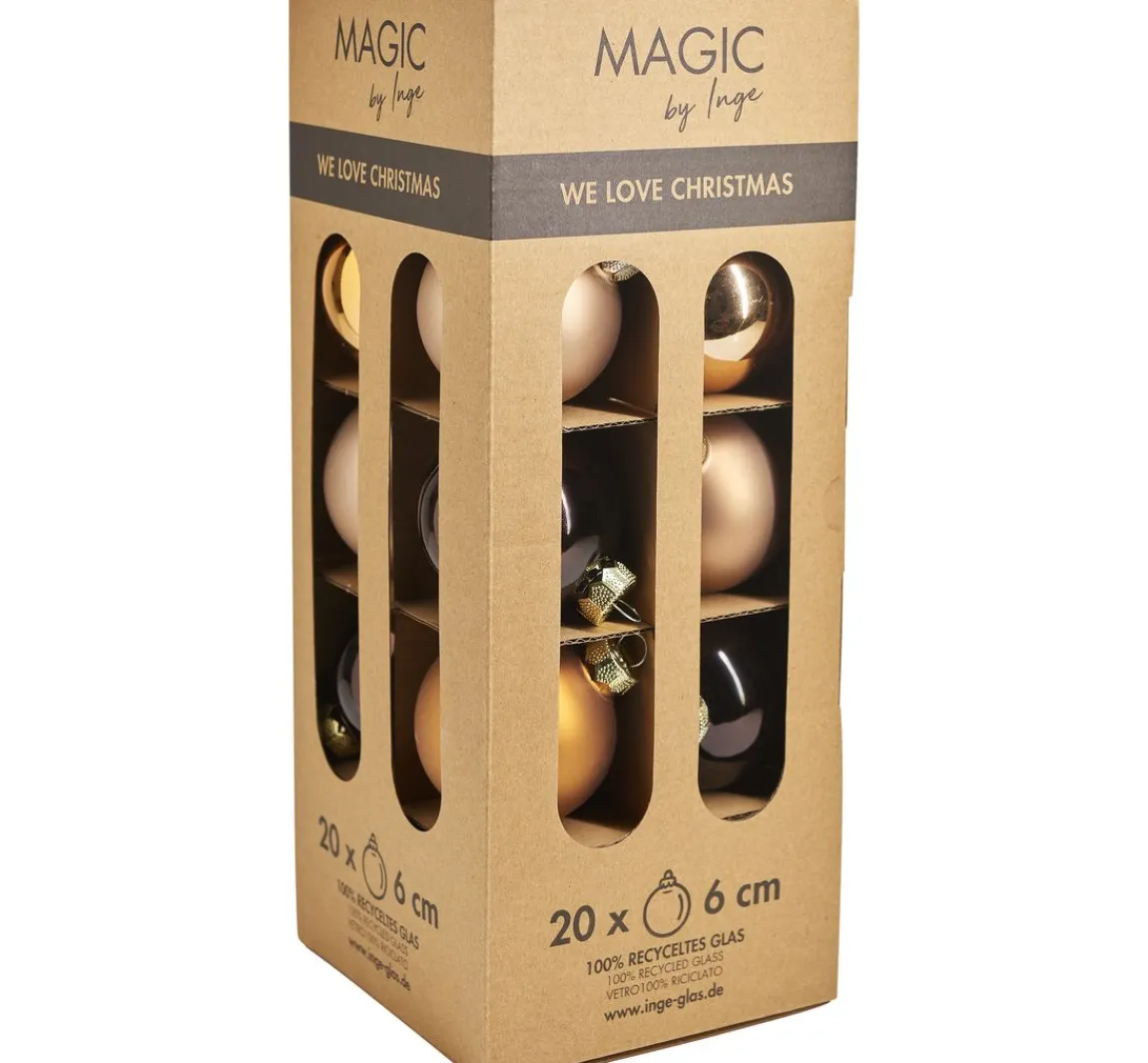 Discount Magic by Inge Weihnachtskugeln aus Glas, Ø 6cm
