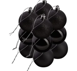 Best Othmar Decorations Weihnachtskugeln aus Kunststoff, 12 Stück