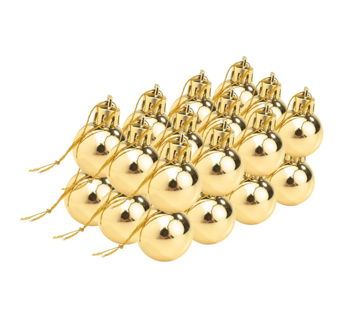 Hot Othmar Decorations Weihnachtskugeln aus Kunststoff, 24 Stück