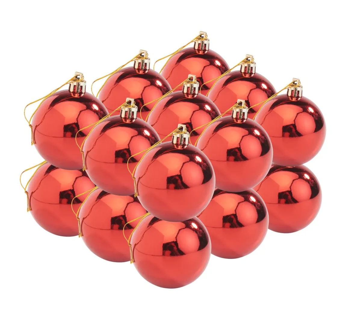 Hot Othmar Decorations Weihnachtskugeln aus Kunststoff, 18 Stück