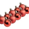 Othmar Decorations Weihnachtskugeln aus Kunststoff, 10 Stück, Ø 4,4 cm