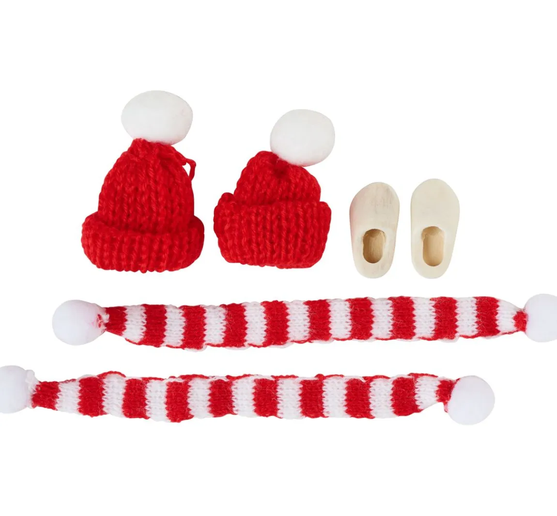 Clearance HobbyFun Wichtel-Set "Mütze, Schal & Schuhe"
