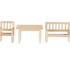 Clearance HobbyFun Wichtel-Set "Tisch, Bank & Stuhl"
