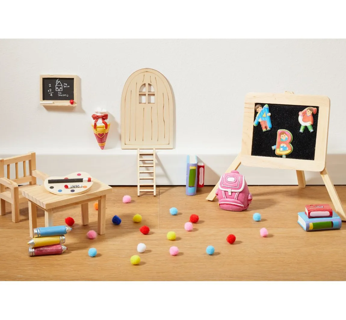 Clearance HobbyFun Wichtel-Set "Tisch, Bank & Stuhl"