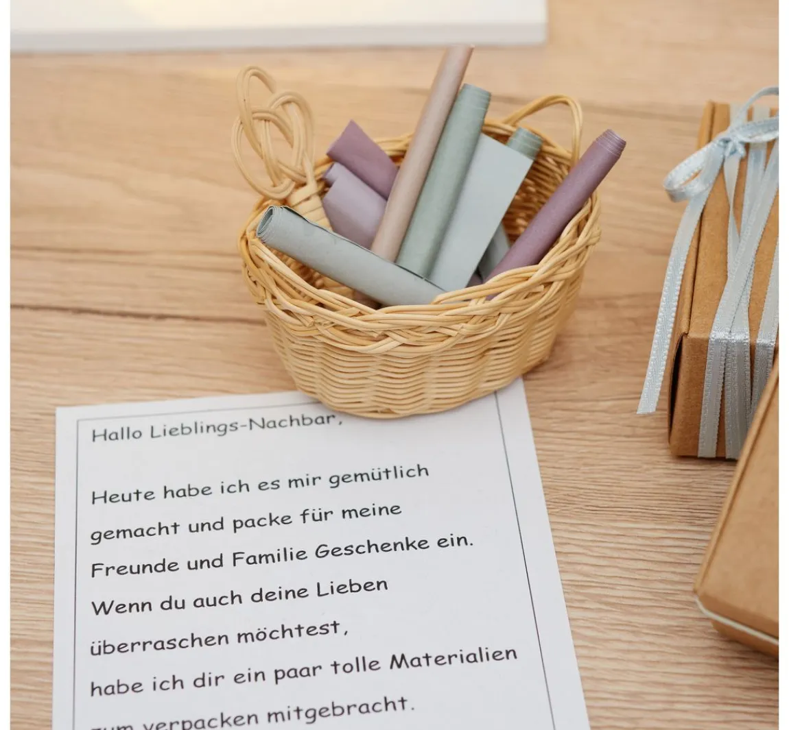 Outlet HobbyFun Wichtel-Set "Wäschekorb & Teppichklopfer"