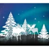 Best URSUS Winterliche Papierszenerie "Elche"
