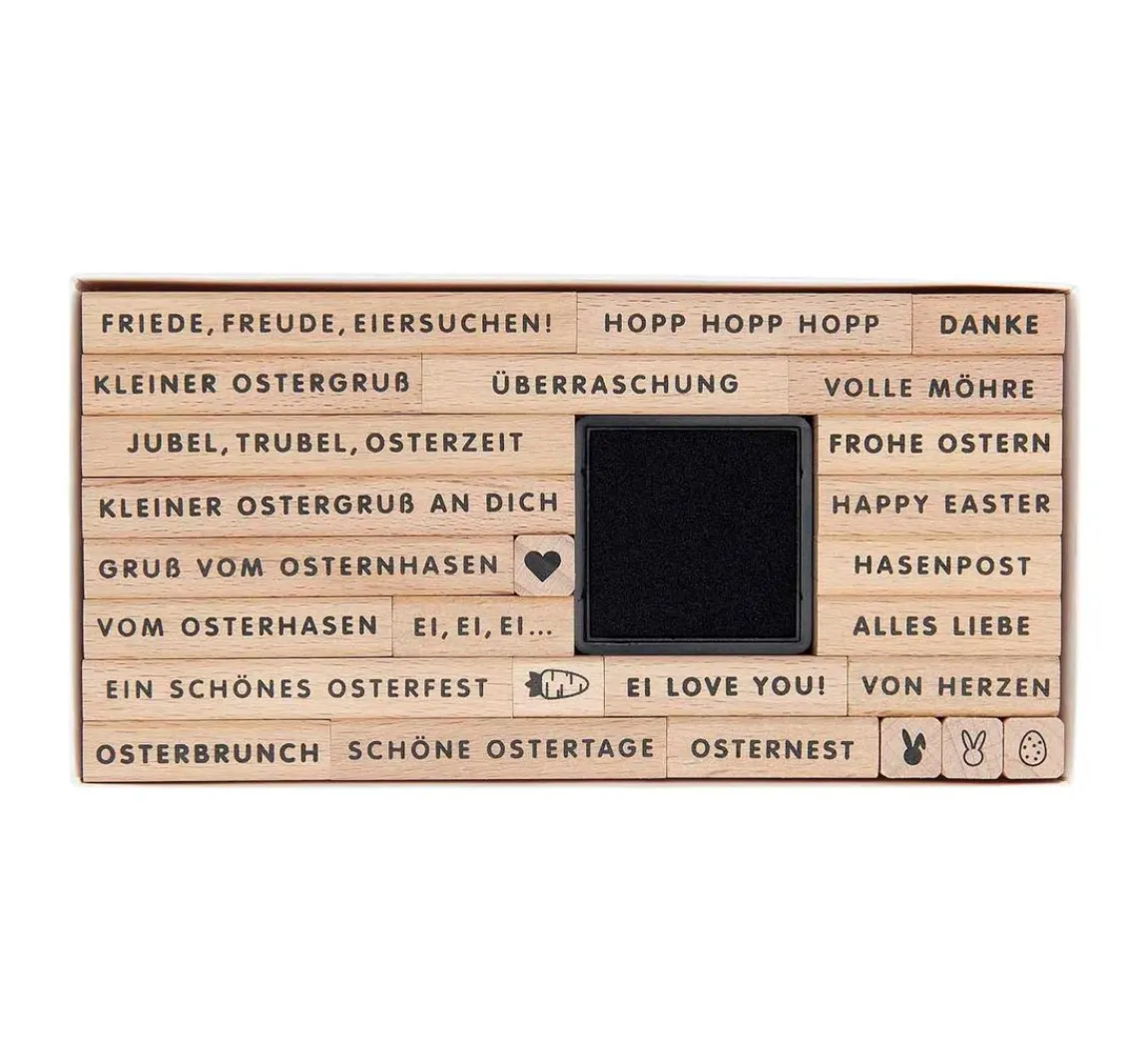 Hot Rico Design XL Stempel-Set "Frohe Ostern"