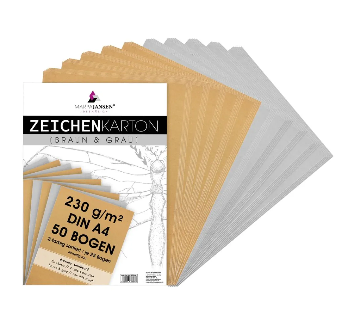 Discount MarpaJansen Zeichenkarton-Sortierung "Vintage & Grey Line"