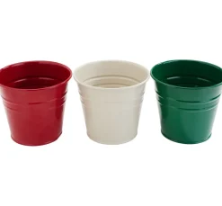 Sale ohne Marke Zink Pflanzentopf, 3er Set